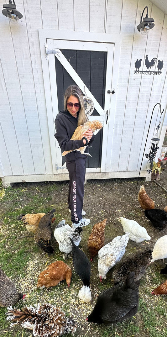 No Clucks Given: Support Your Local Dealer – Sweat Suit (Black)